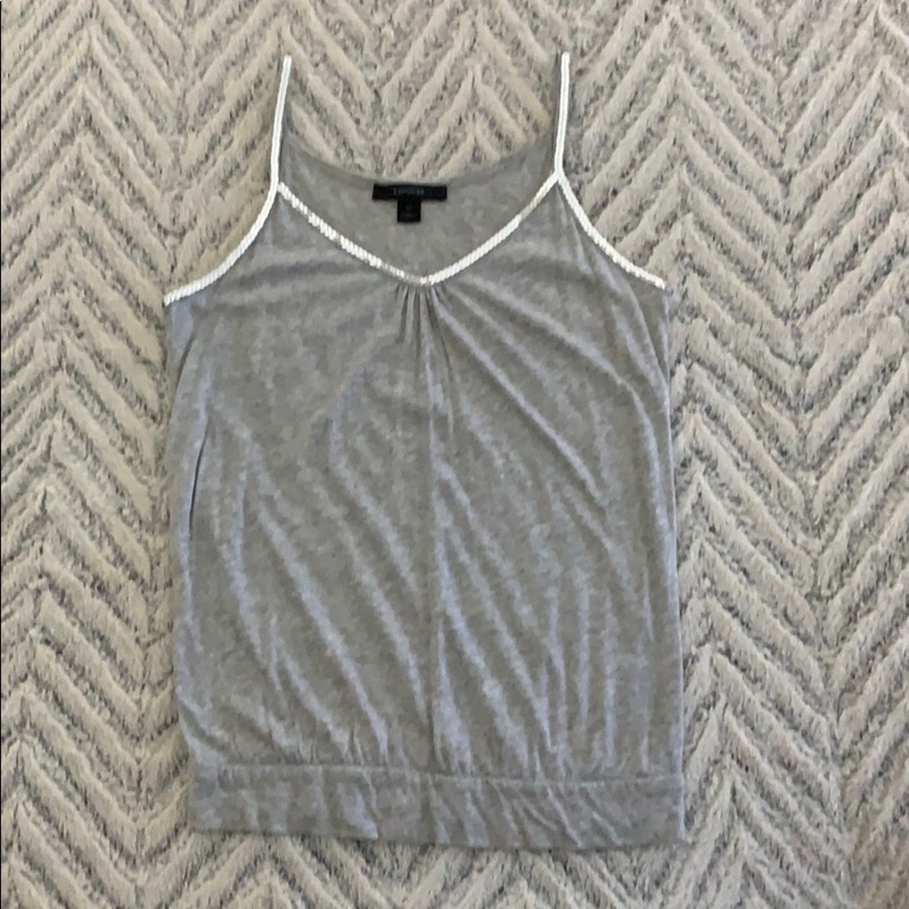 Silver Sequin Tank Top